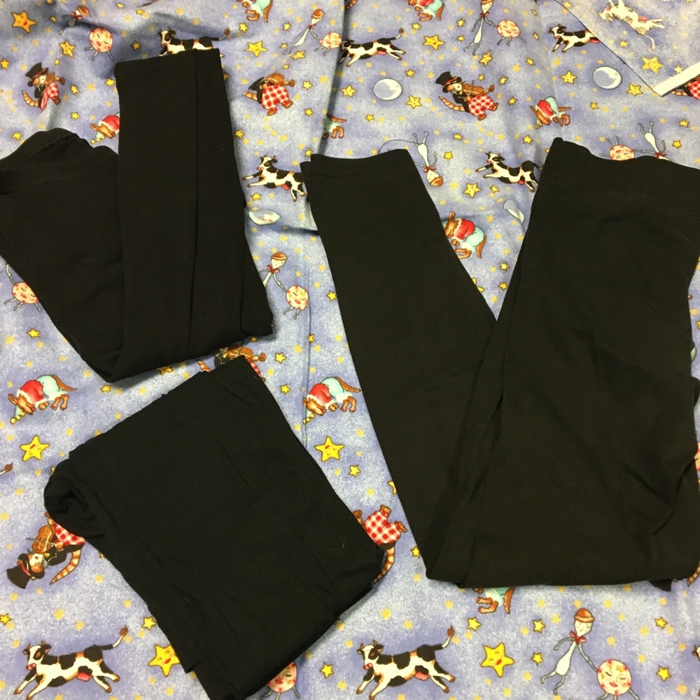 size small black legging bundle